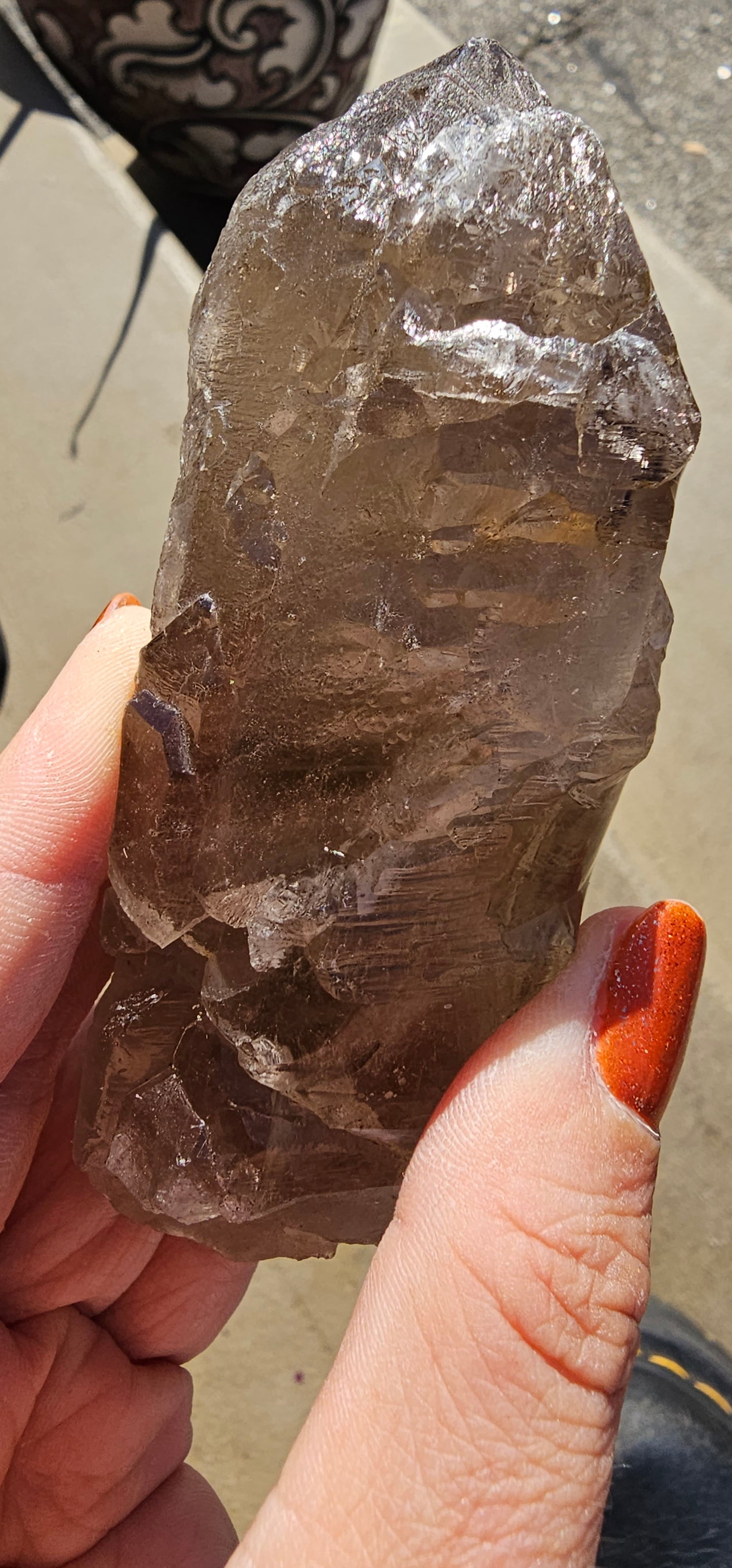 HYDROTHERMAL ETCHED SMOKY QUARTZ