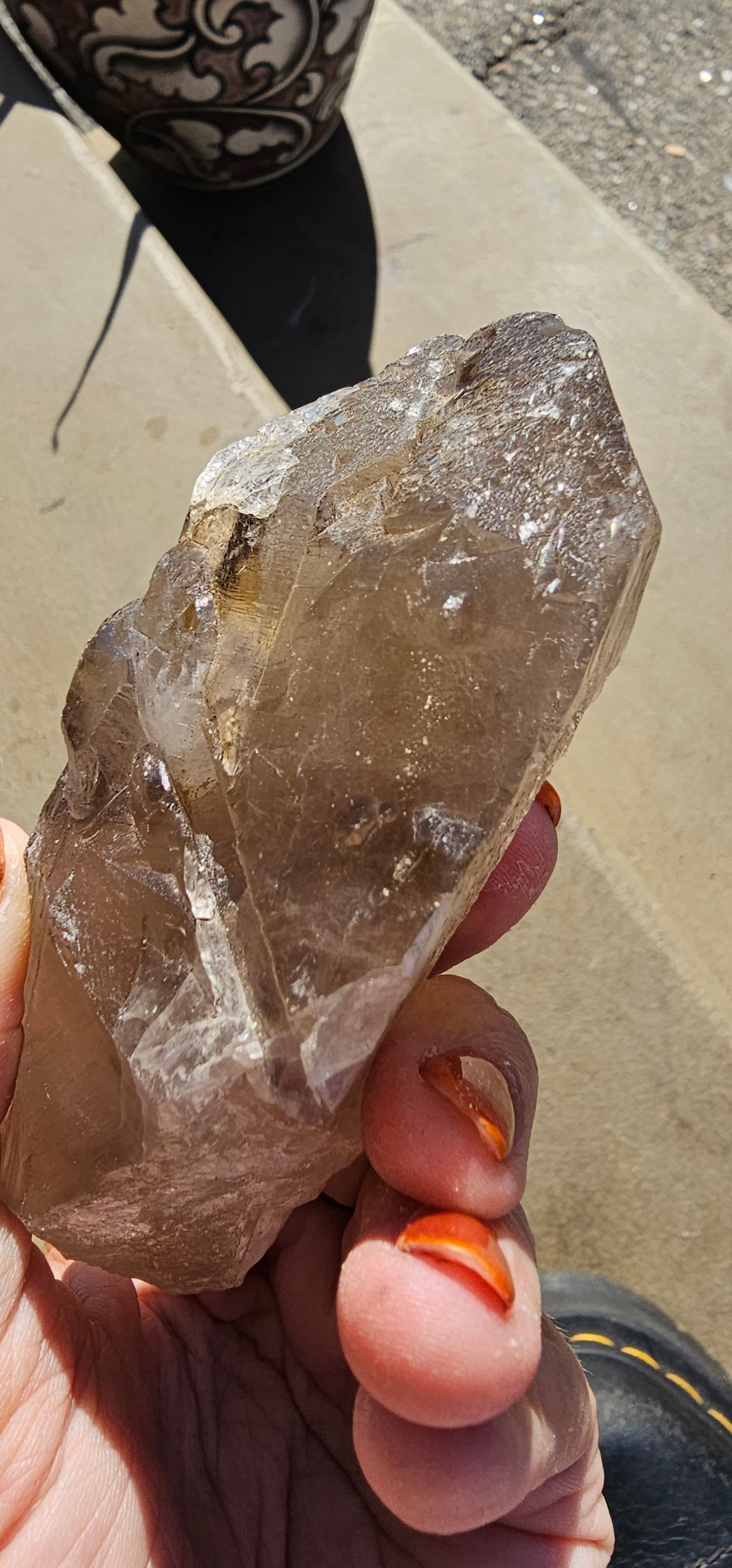 HYDROTHERMAL ETCHED SMOKY QUARTZ