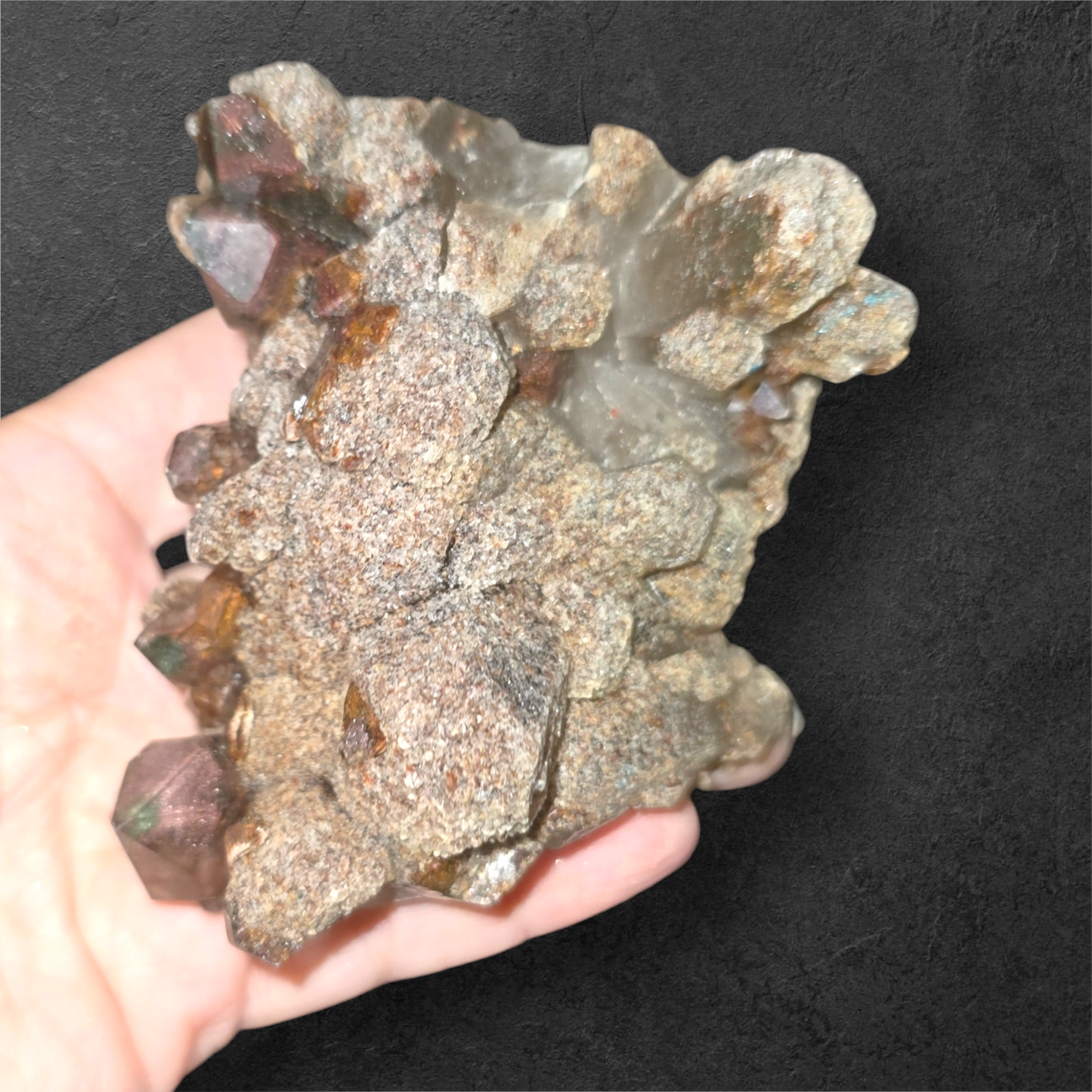 Hyper Etched Smoky Cluster From Brazil