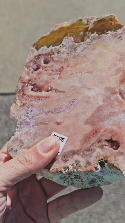 Pink Amethyst Slab From Brazil