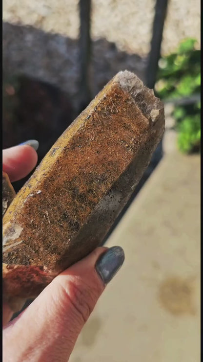 Shamanic Dream Stone Etched Lodolite Garden Quartz